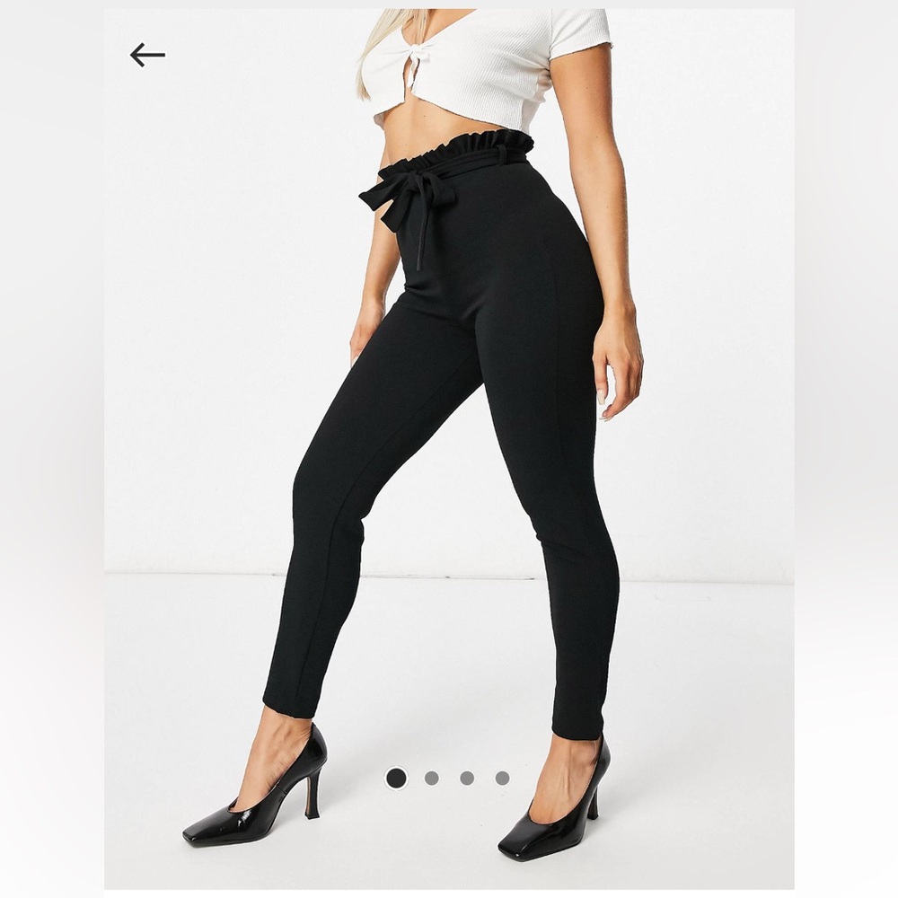 NWT Cigarette Pants With Paper-bag Waist